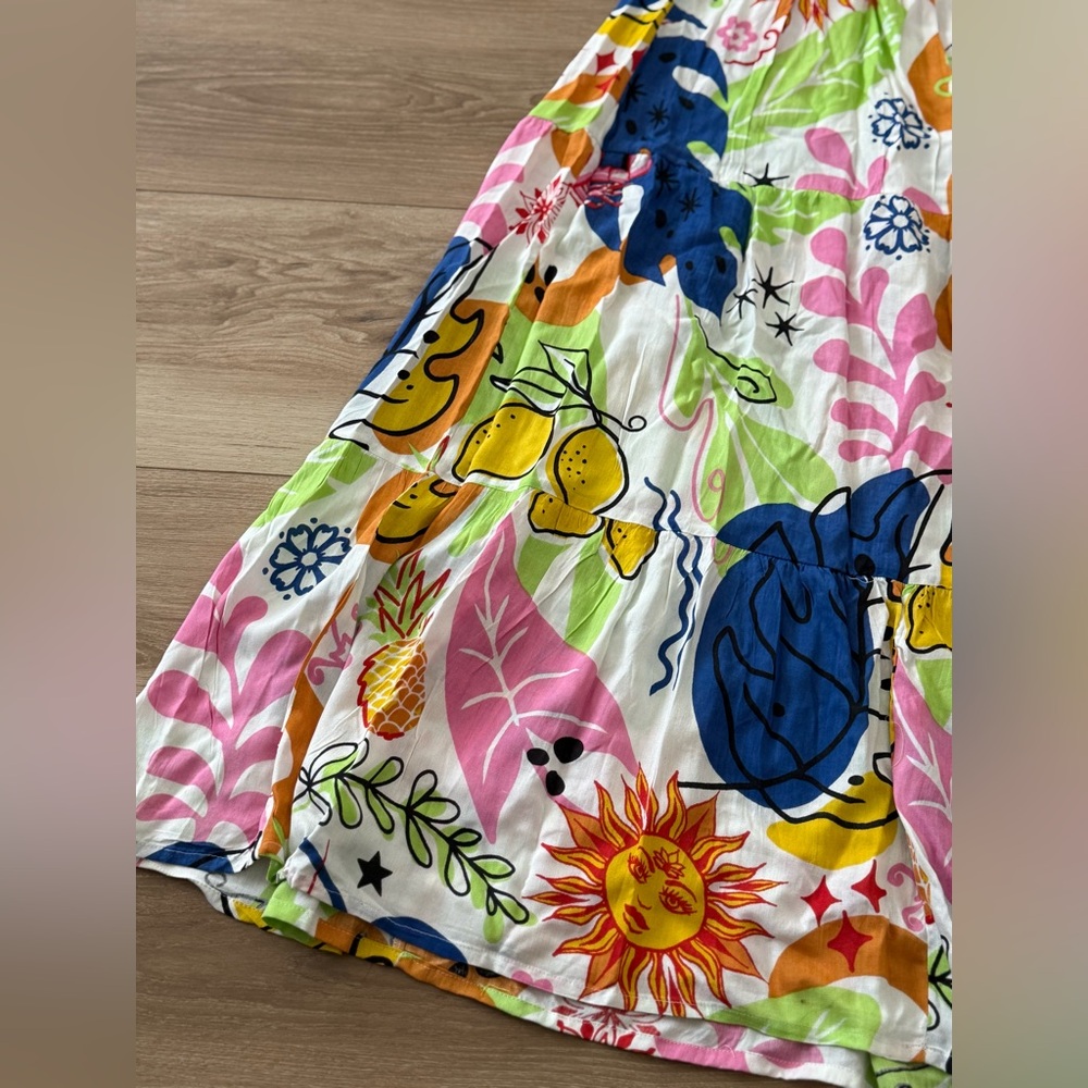 Colorful Floral WOMEN’s Top & Maxi skirt size Medium - Picture 2 of 10